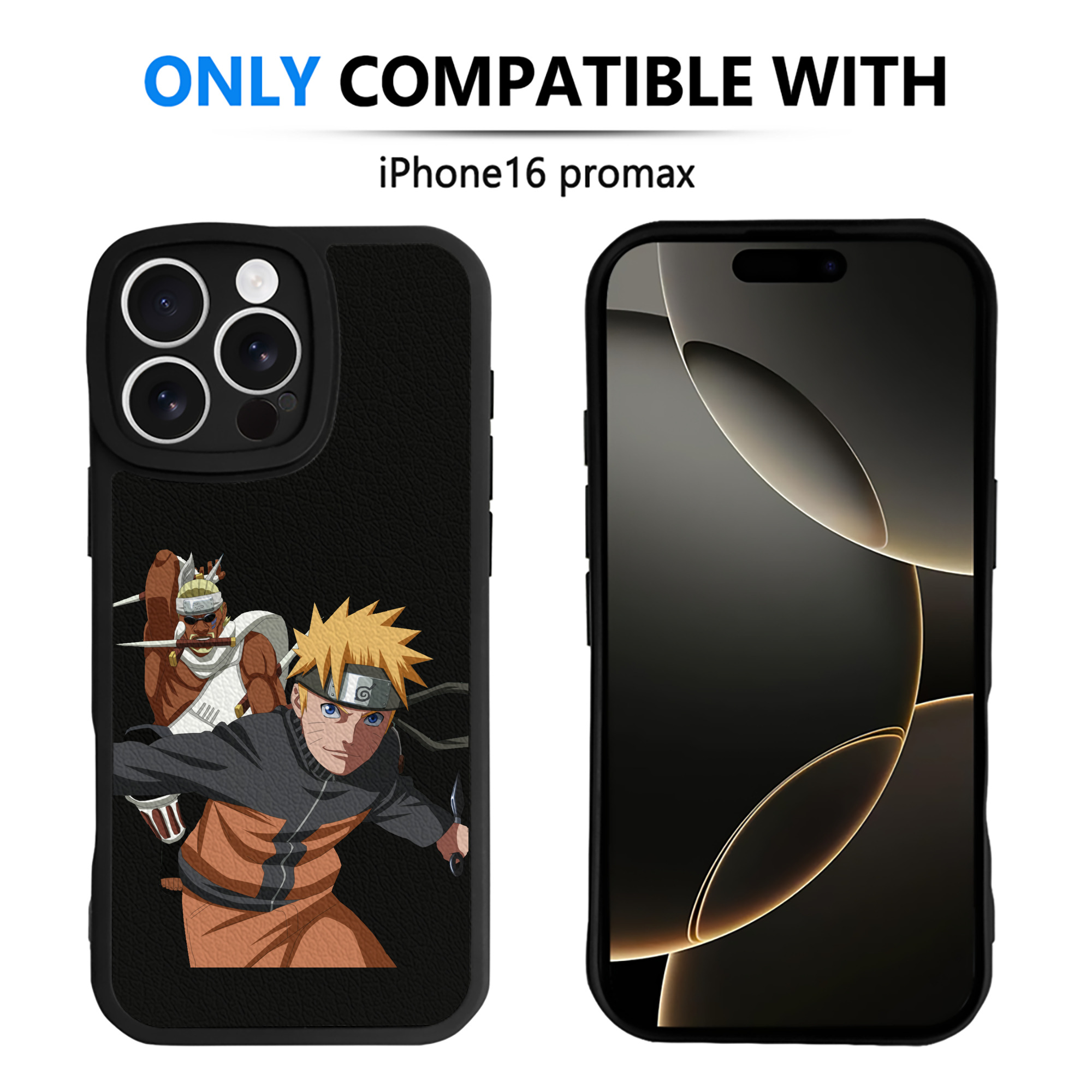 （画像用） NARUTO -ナルト- うずまき ナルト Uzumaki Naruto 【iPhone 16シリーズ対応】シリコンスマホケース（レザー調） 材質：シリコン